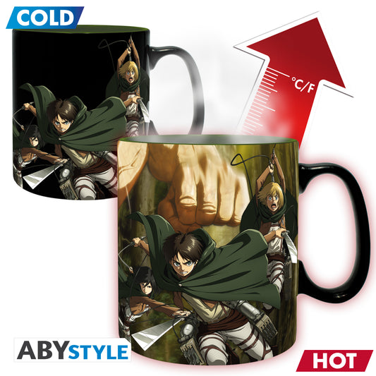 ABYMUGA436 - ATTACK ON TITAN - MUG HEAT CHANGE 460 ML - TITANS3
