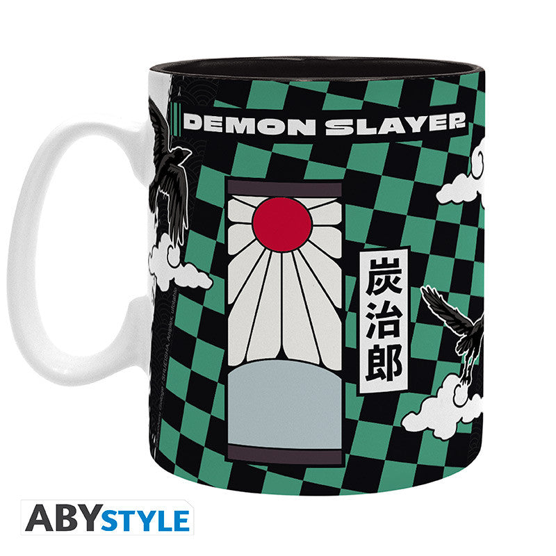 ABYMUGA610 - DEMON SLAYER - MUG 460 ML - TANJIRO BLACK & GREEN S2