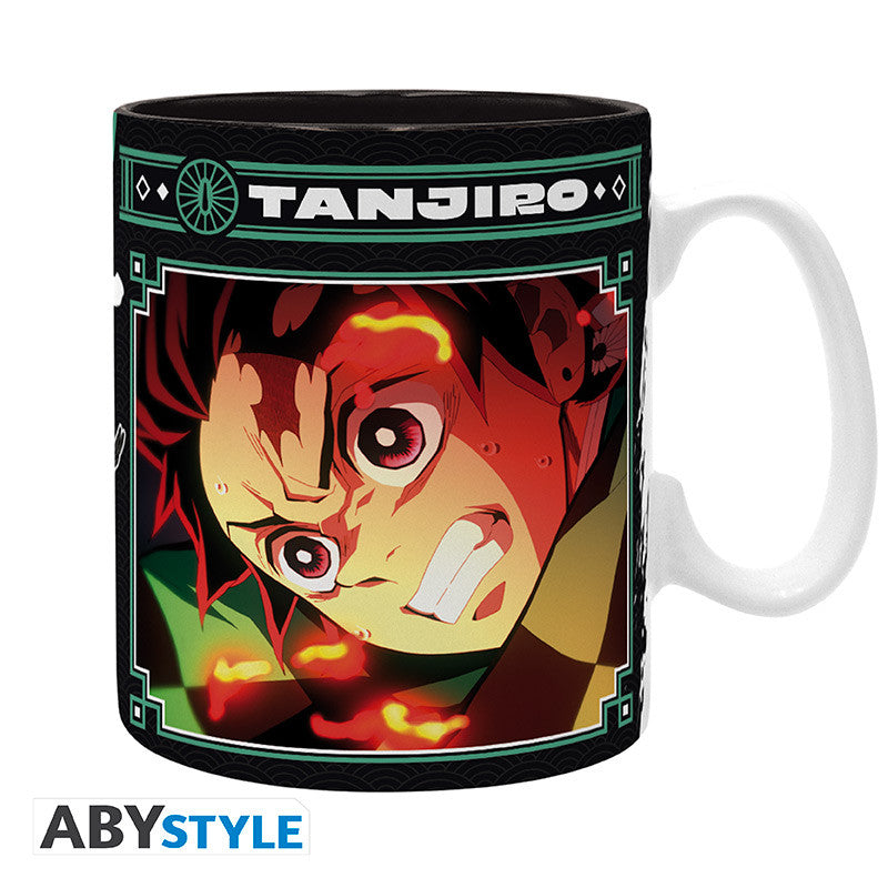 ABYMUGA610 - DEMON SLAYER - MUG 460 ML - TANJIRO BLACK & GREEN S2