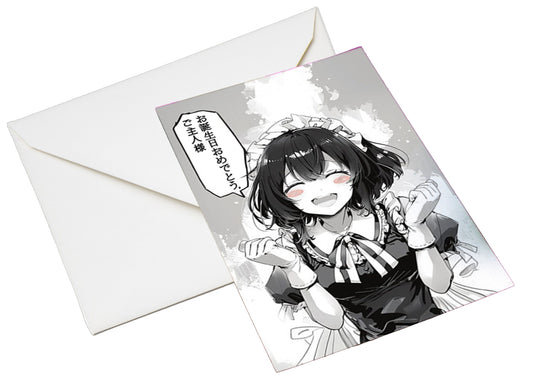 BIGLIETTO AUGURI - BA12 - MANGA MAID