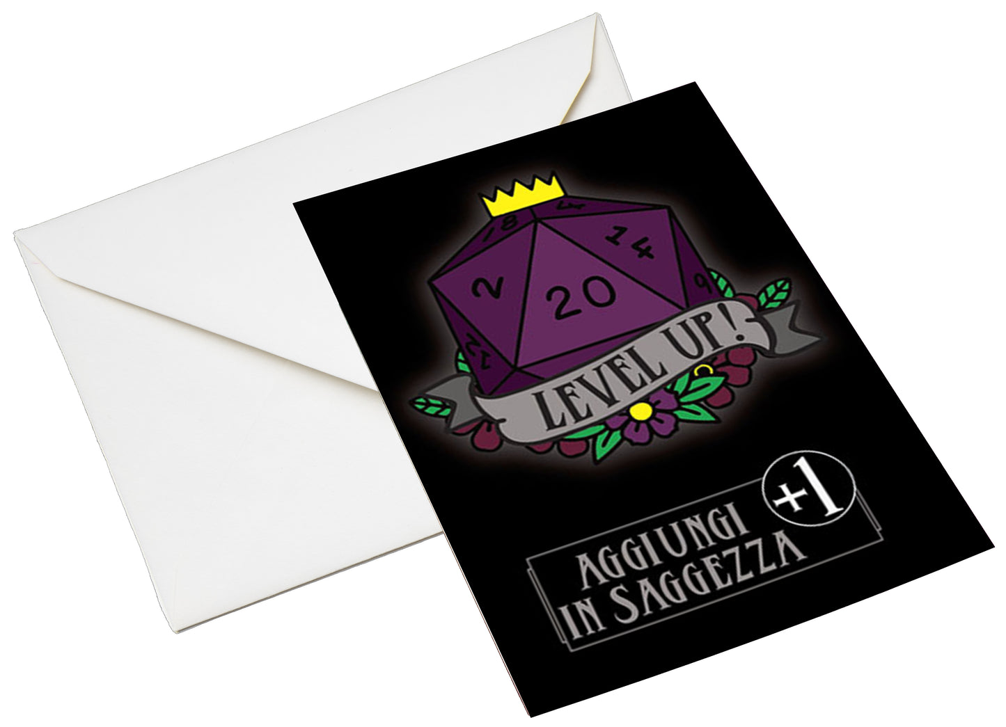 BIGLIETTO AUGURI - BA01 - GIOCO SAGGEZZA + 1 LEVEL UP
