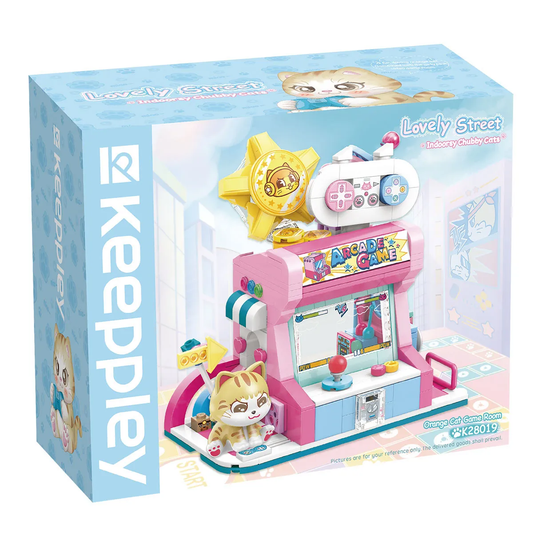 LOVELY STREET - INDOORSY CHUBBY CATS - MATTONCINI - ORANGE CAT GAME ROOM  KP28019