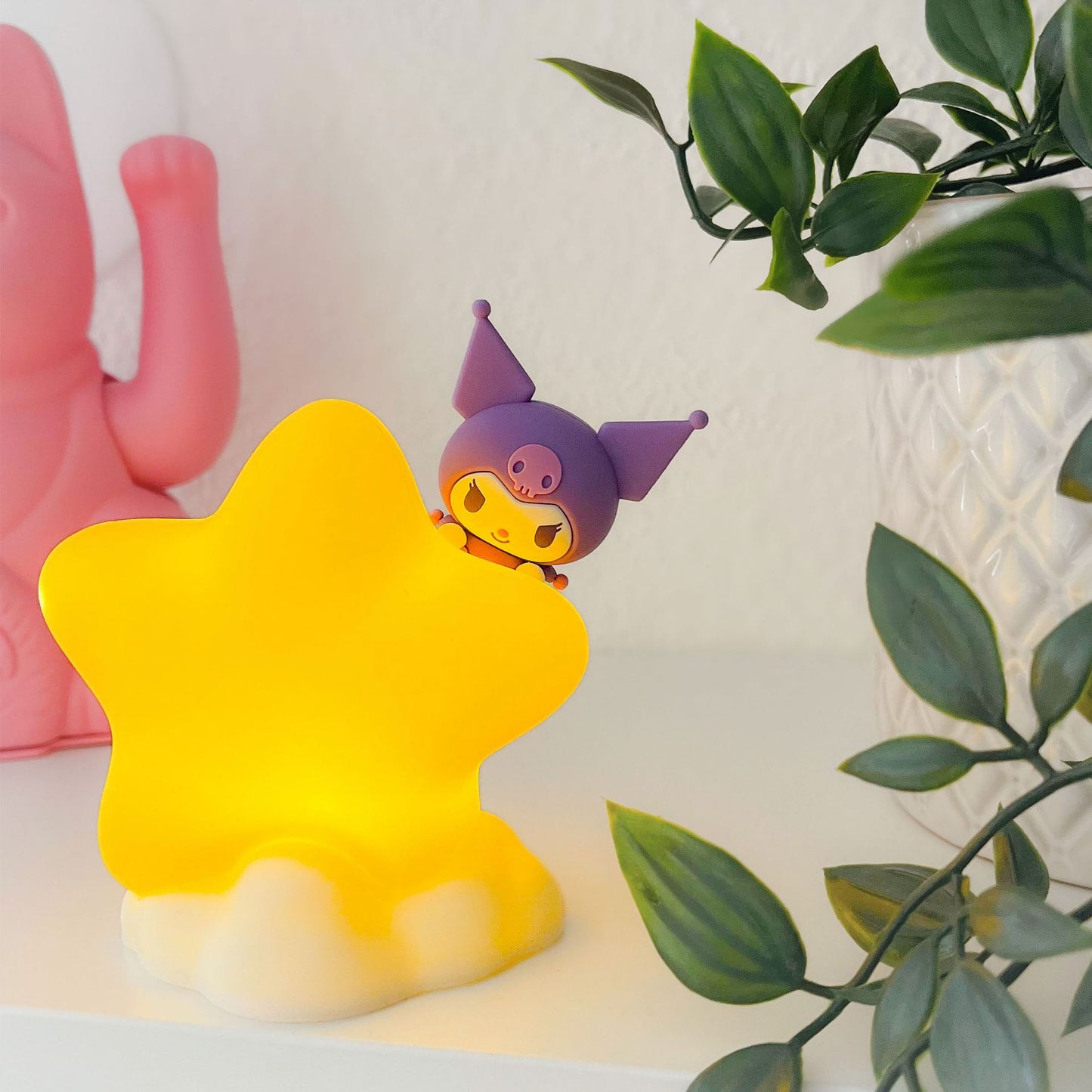 Sanrio Kuromi Bedside Lucina Stella Light Star Light Series Mini Figures Hello Kitty and Friends 8 cm