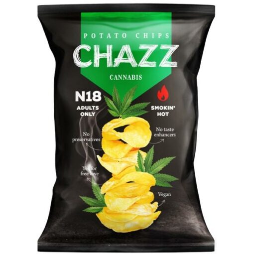 Chazz Potato Chips with Hemp & Jalapeno – Chips alla Cannabis e Peperoncino