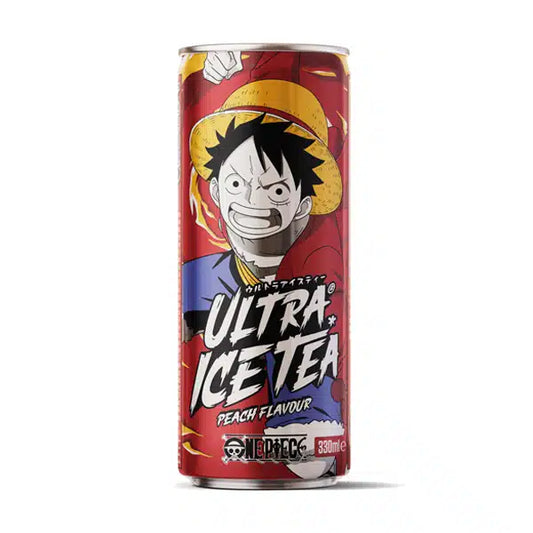 Ultra Ice Tea One Piece Luffy – Tè alla pesca in lattina (330 ml)