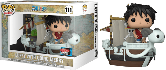 One Piece Funko POP! Vinyl Figure 111 RIDE SUPER DELUXE Luffy with Going Merry 9 cm - LIMITED EDITION