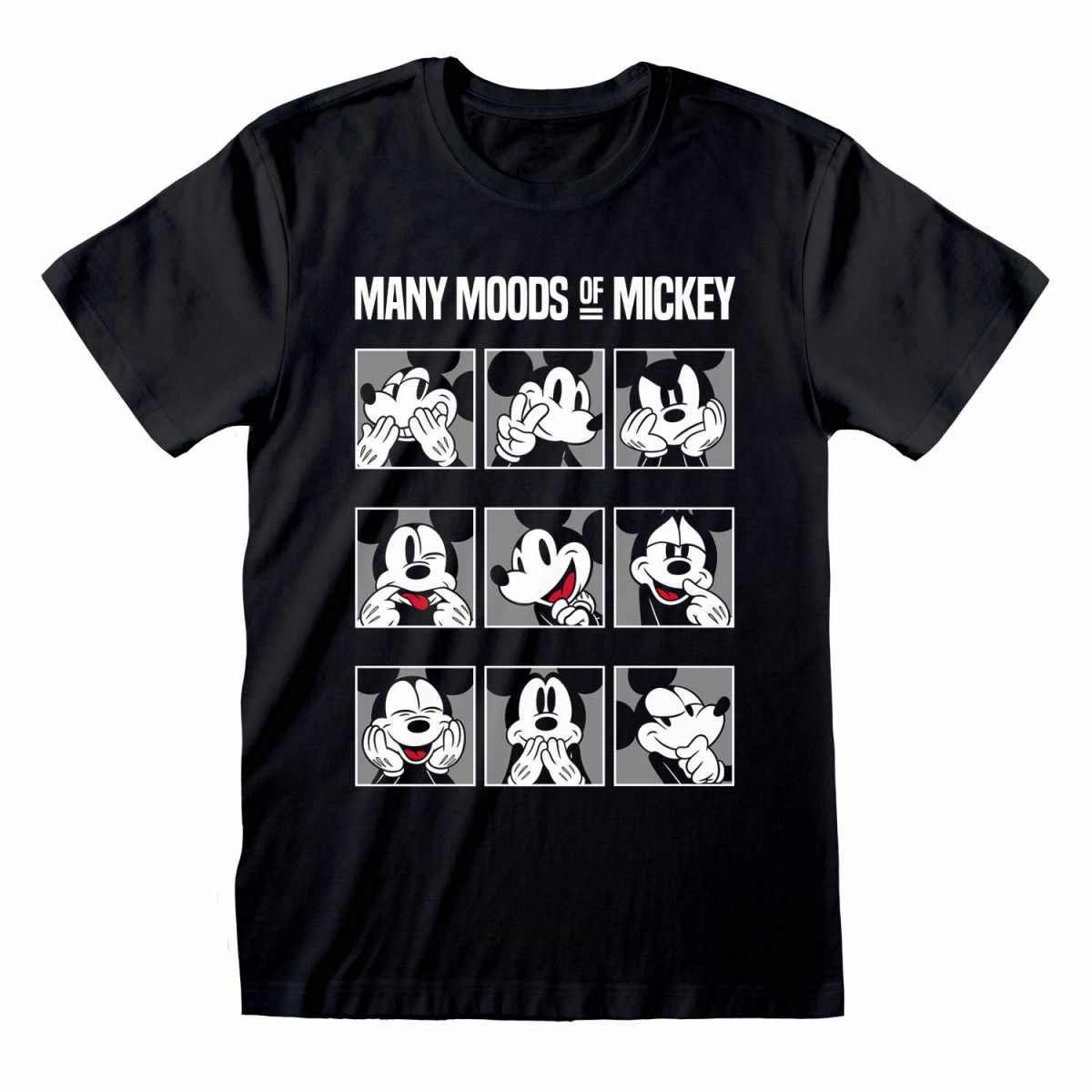 DISNEY: MICKEY AND FRIENDS - T-SHIRT - MANY MOODS OF MICKEY