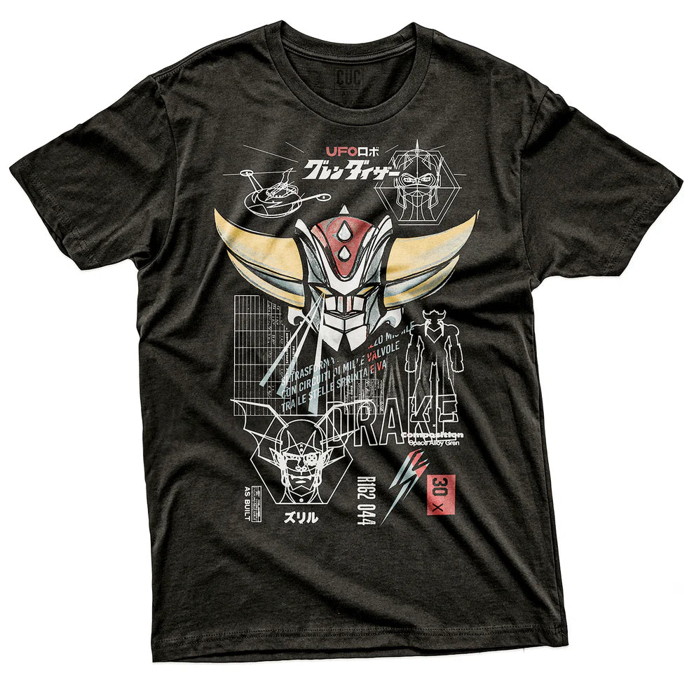 T-Shirt Goldrake Dark – Ufo Robot - TAGLIA L