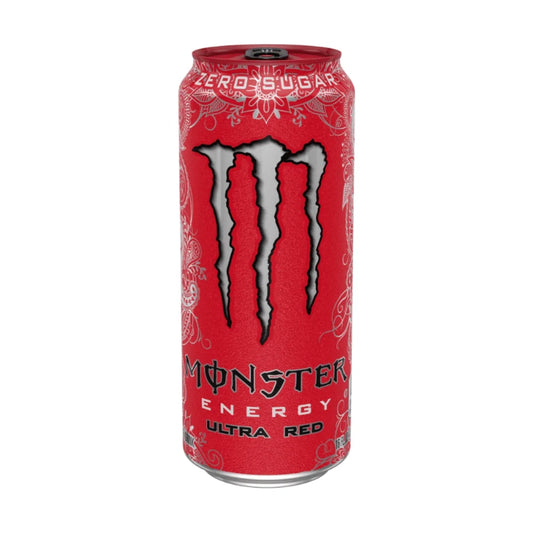 Monster Energy Ultra Red 500ml — Zero Sugar Energy Drink ai Frutti Rossi