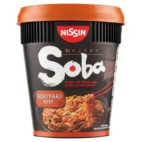 🍜 RAMEN ISTANTANEO NISSIN CUP SOBA – SUKIYAKI BEEF