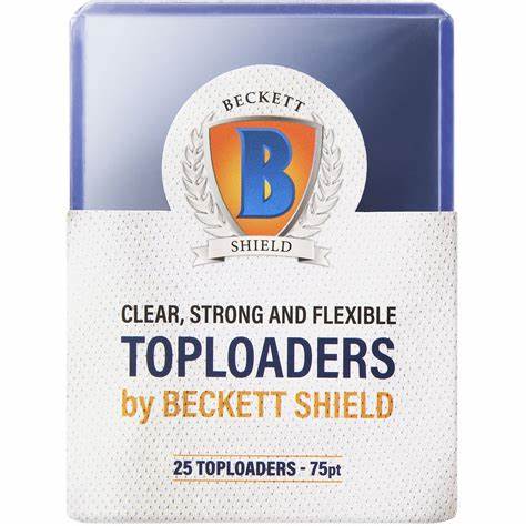 BECKETT SHIELD - 25 TOPLOADER 3" X 4" - 75PT