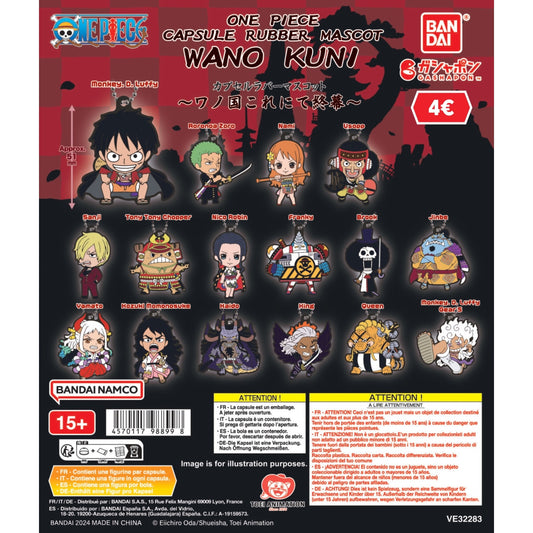 ONE PIECE - VE32283 GASHAPON CAPSULE RUBBER MASCOT WANOKUNI