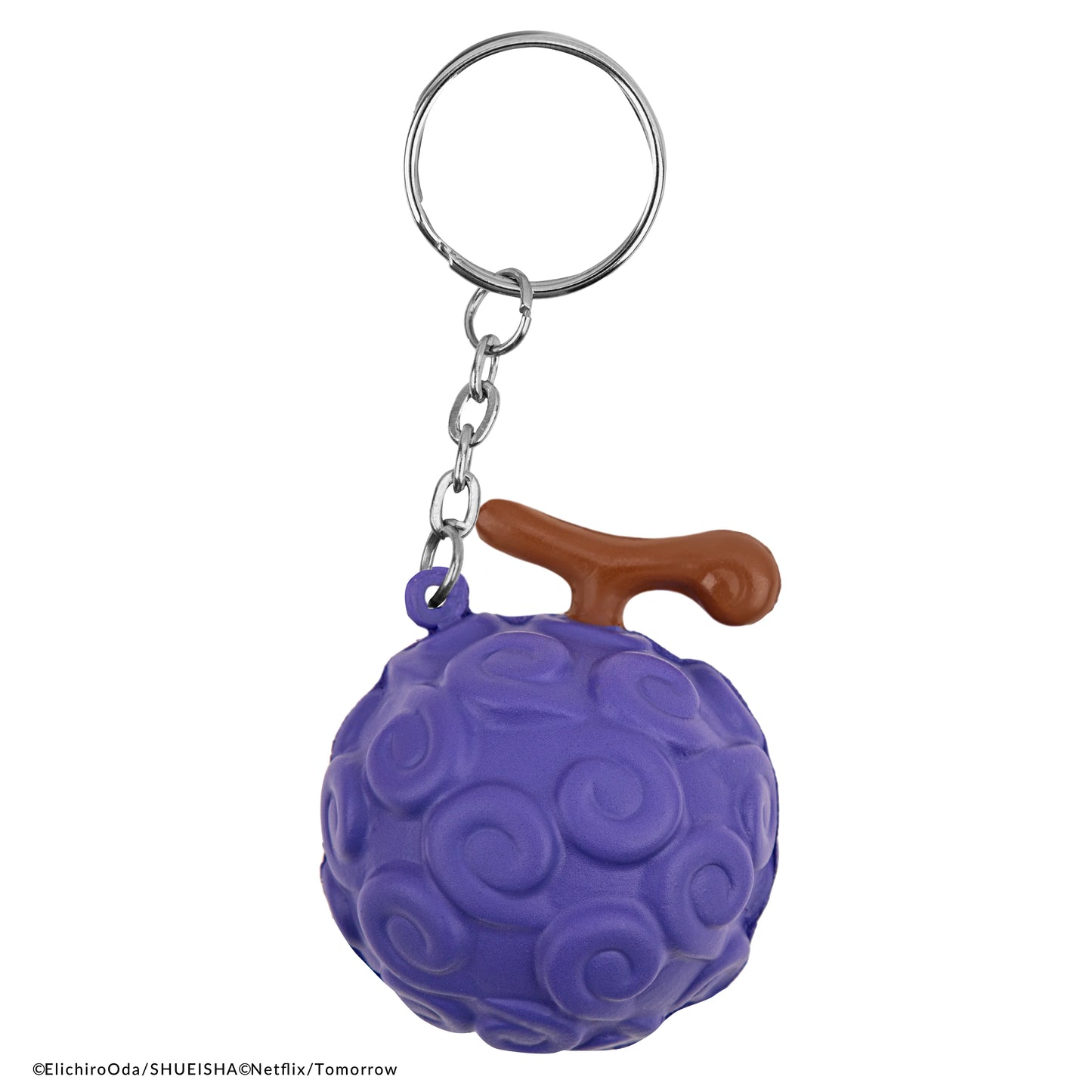 Portachiavi Frutto del Diavolo One Piece Gomu Gomu no Mi Squishy