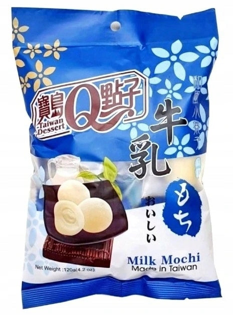 MOCHI AL LATTE CON RIPIENO DI LATTE, DESSERT TAIWAN, BUSTA DA 120 g, TAIWAN