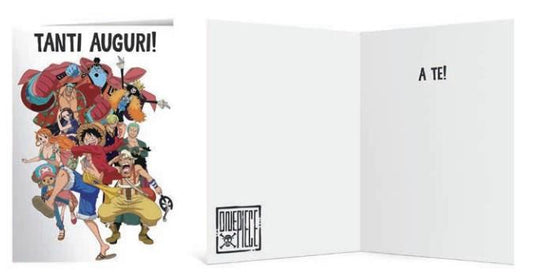 BIGLIETTO AUGURI - ONE PIECE