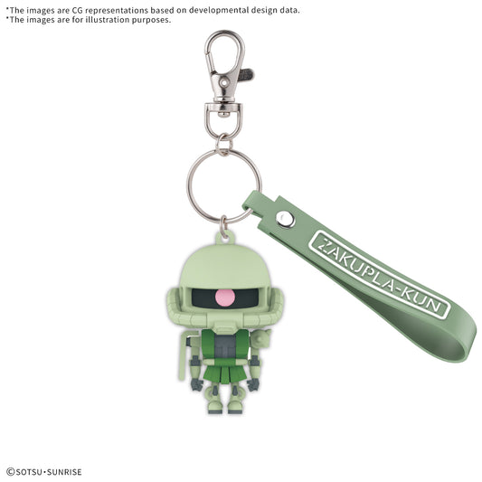 GUNPLA - ZAKUPLA-KUN 3D RUBBER MASCOT KEYCHAIN - MODEL KIT 1/1