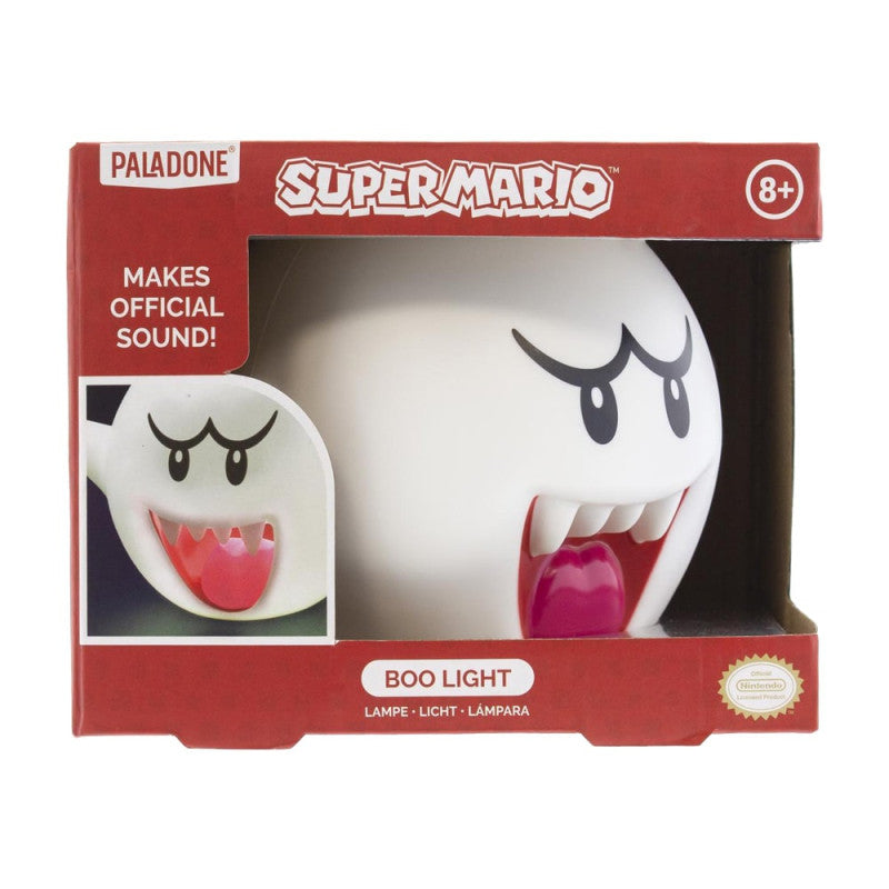 Super Mario: Boo Light with Sound Lampada Super Mario