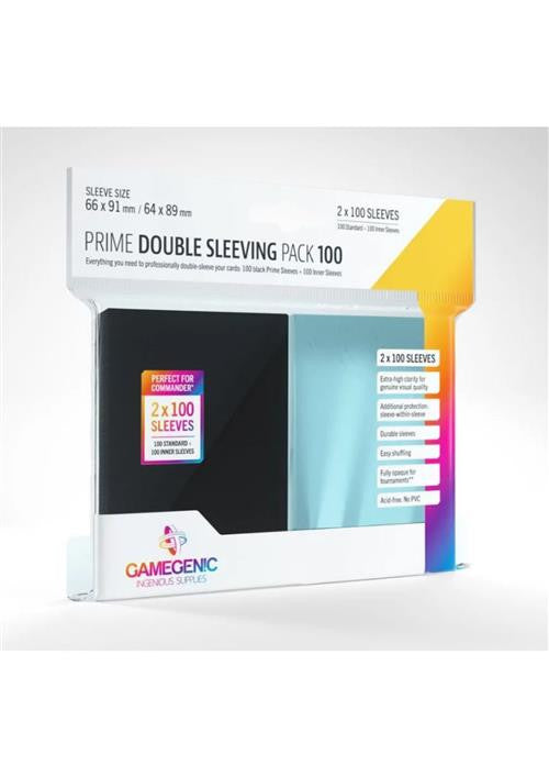 2 X 100 STANDARD SIZE MATTE SLEEVES - DOUBLE SLEEVING