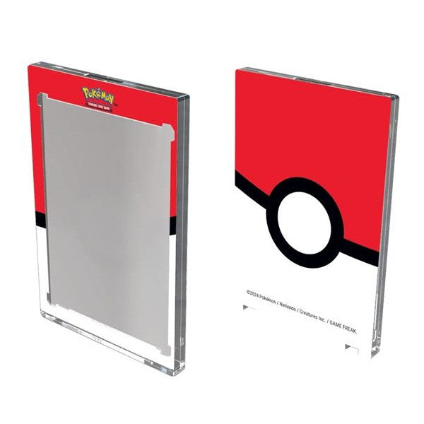 16421 - MAGNETIC CARD HOLDER - POKEMON - POKE BALL - 35pt Protezione Carta Singola Plexiglass