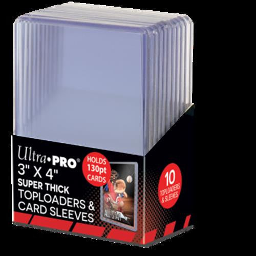 TOPLOADER 3" X 4" - SUPER THICK 130PT