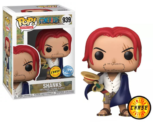 One Piece Funko POP! Animation Vinyl Figure 939 Shanks Exclusive Edition 9 cm - limited edition - CHASE