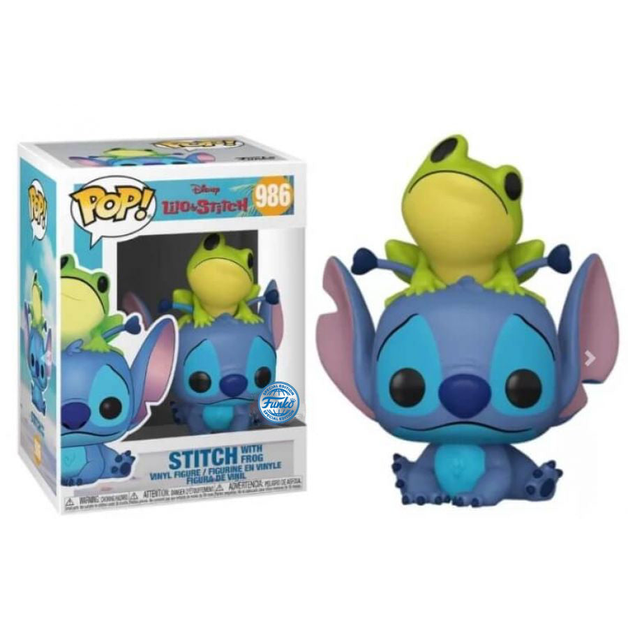 Lilo & Stitch Funko POP! Vinyl Figure 986 Stitch with Frog 9 cm - SPECIAL EDITION