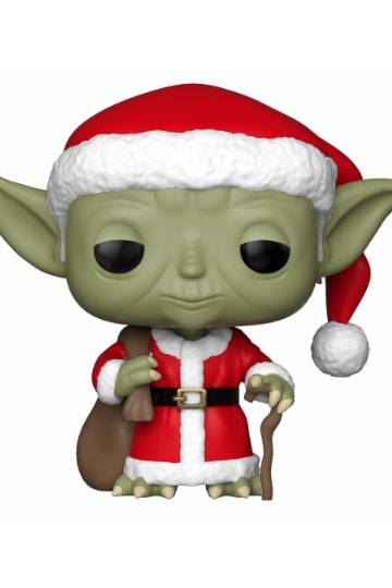 Star Wars POP! Vinyl 277 Bobble-Head Holiday Santa Yoda 9 cm Bobble heads Star Wars