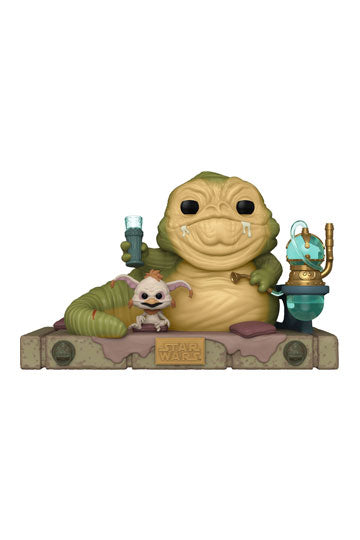 Star Wars Return of the Jedi 40th Anniversary POP! Deluxe Vinyl Figure Jabba w/Salacious 9 cm