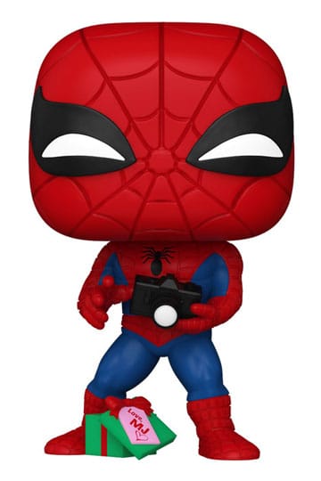 Marvel Funko POP! Vinyl Figure 1441 Holiday Spiderman w/Open gift 9 cm