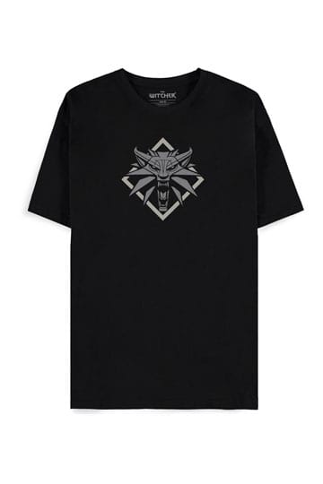 THE WITCHER - T-SHIRT - WOLF MEDALLION
