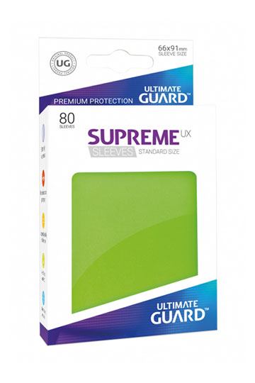 Ultimate Guard Supreme UX Sleeves Standard Size Light Green (80) bustine protettive