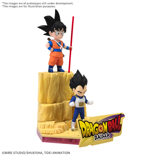 MK68386 - DRAGON BALL- MODEL KIT VARI - DAIMA MODEL KIT SON GOKU (MINI) & VEGETA (MINI) - MODEL KIT