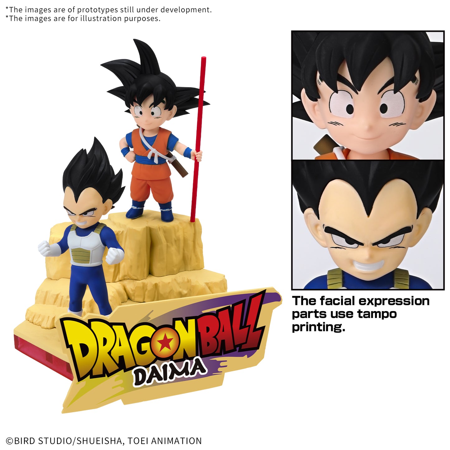 MK68386 - DRAGON BALL- MODEL KIT VARI - DAIMA MODEL KIT SON GOKU (MINI) & VEGETA (MINI) - MODEL KIT