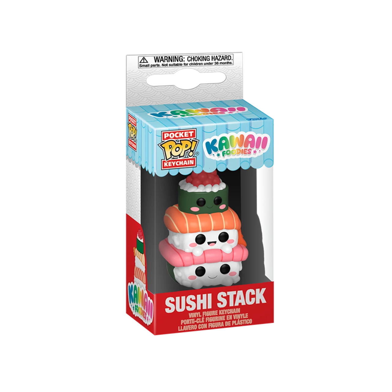 SUSHI STACK - KAWAII POCKET POP KEYCHAIN - PORTACHIAVI SUSHI