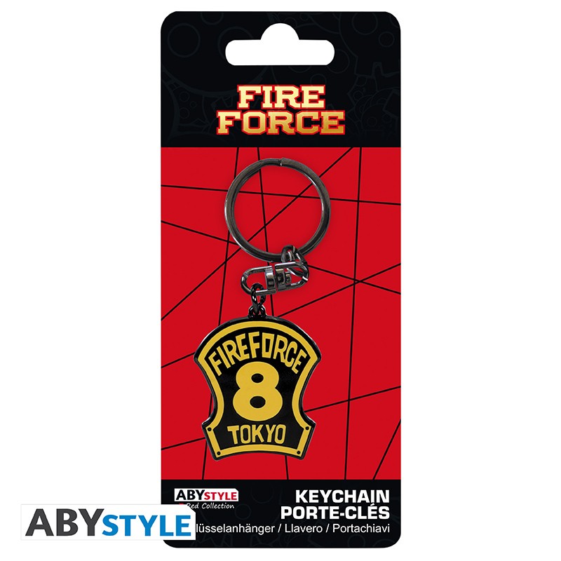 ABYKEY533 - FIRE FORCE - PORTACHIAVI - EMBLEM COMPANY