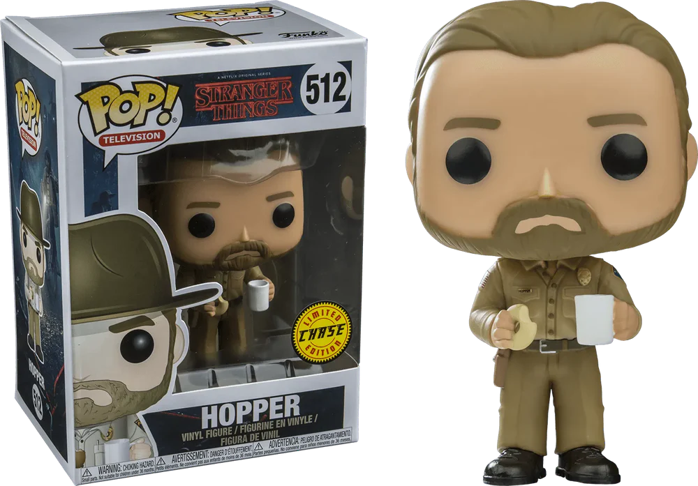 Stranger Things Funko POP! TV Vinyl Figure 512 Hopper 9 cm - CHASE - LIMITED EDITION