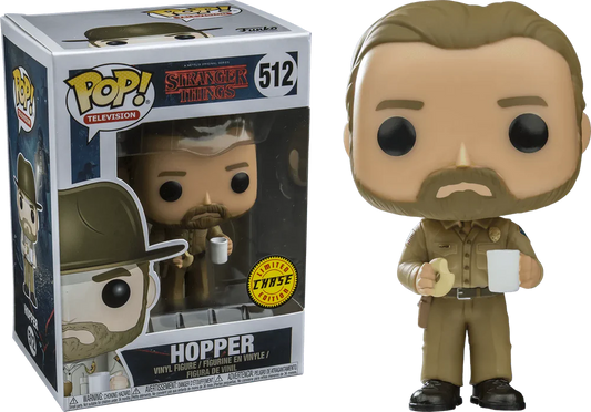Stranger Things Funko POP! TV Vinyl Figure 512 Hopper 9 cm - CHASE - LIMITED EDITION