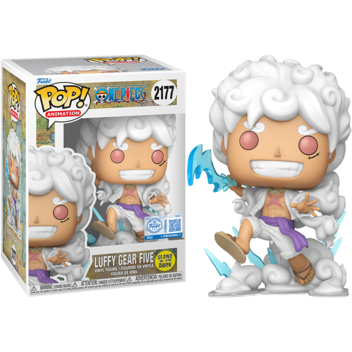 One Piece Funko POP! Vinyl Figure 2177 Luffy Gear Five 9 cm - SPECIAL EDITION - GLOWS IN THE DARK