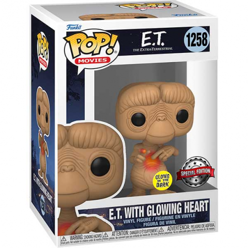 E.T. the Extra-Terrestrial Funko POP! Vinyl Figure 1258 E.T. w/ glowing heart 9 cm - SPECIAL EDITION