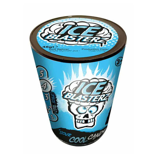 Brain Blasterz Ice Sour Candy Container 48g – Caramelle Aspre effetto Ghiaccio