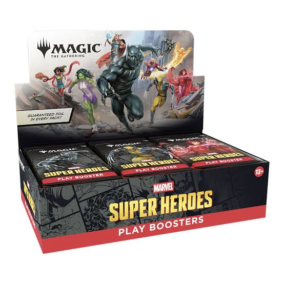 MAGIC THE GATHERING - PLAY BOOSTER - MARVEL SUPER HEROES - BUSTINA SINGOLA - ITA