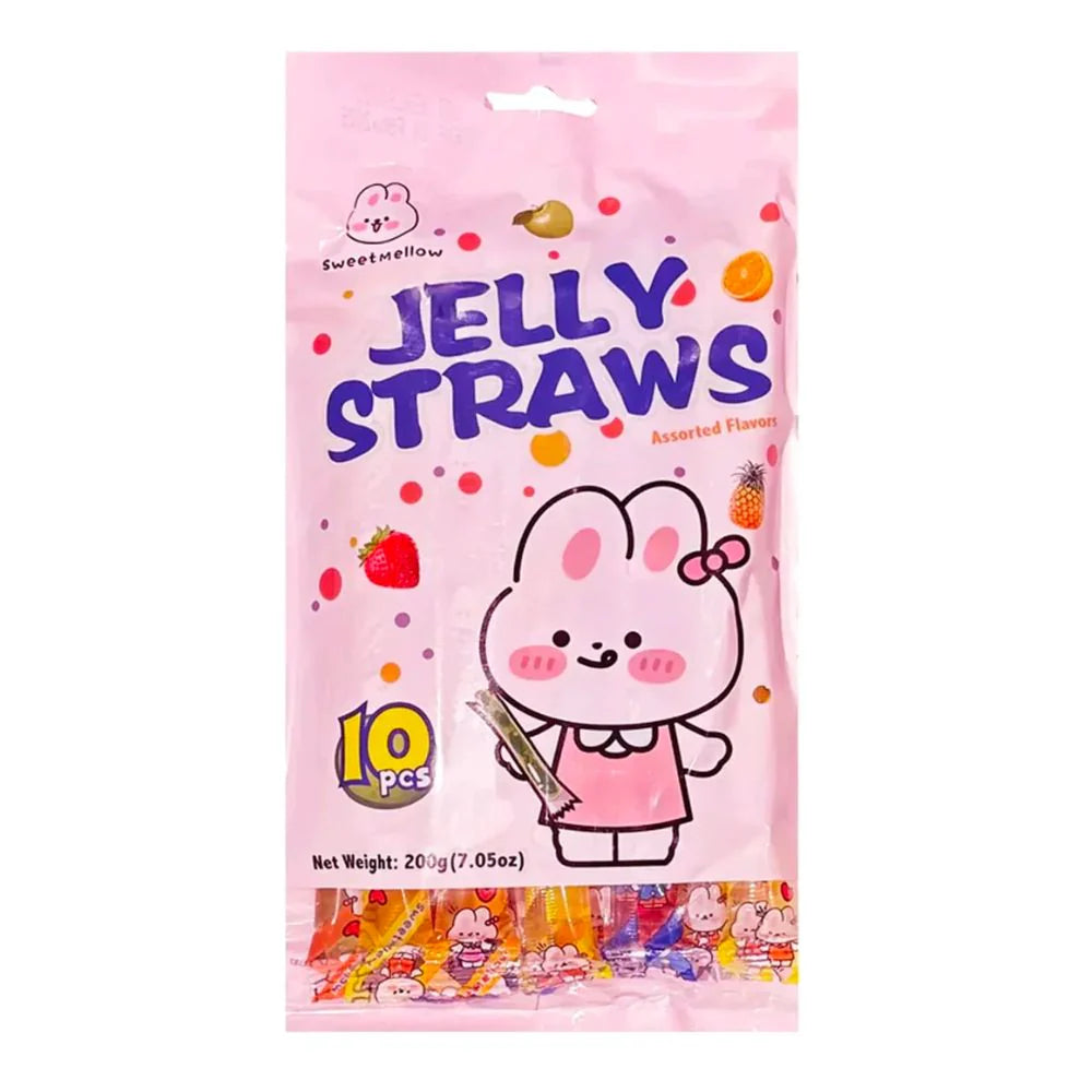 Jelly Straws Assorted Flavors, gelatine alla frutta da 200g