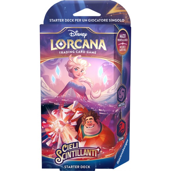 LORCANA - STARTER DECKS - MAZZO ELSA e RALPH SPACCATUTTO (AMETISTA e RUBINO) - CIELI SCINTILLANTI - ITA