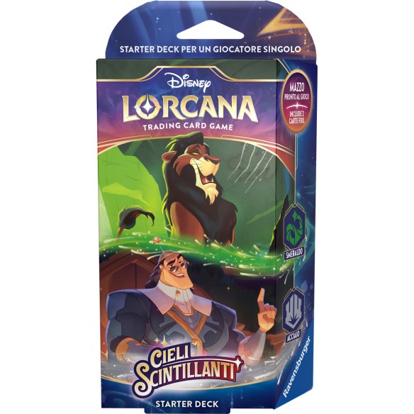 LORCANA - STARTER DECKS - MAZZO SCAR e KRONK (SMERALDO e ACCIAIO) - CIELI SCINTILLANTI - ITA (copia)