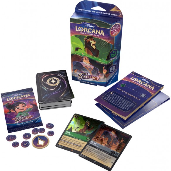 LORCANA - STARTER DECKS - MAZZO SCAR e KRONK (SMERALDO e ACCIAIO) - CIELI SCINTILLANTI - ITA (copia)