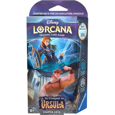 LORCANA - STARTER DECKS - MAZZO Zaffiro/Acciaio ANNA e HERCULES - IL RITORNO DI URSULA - ITA