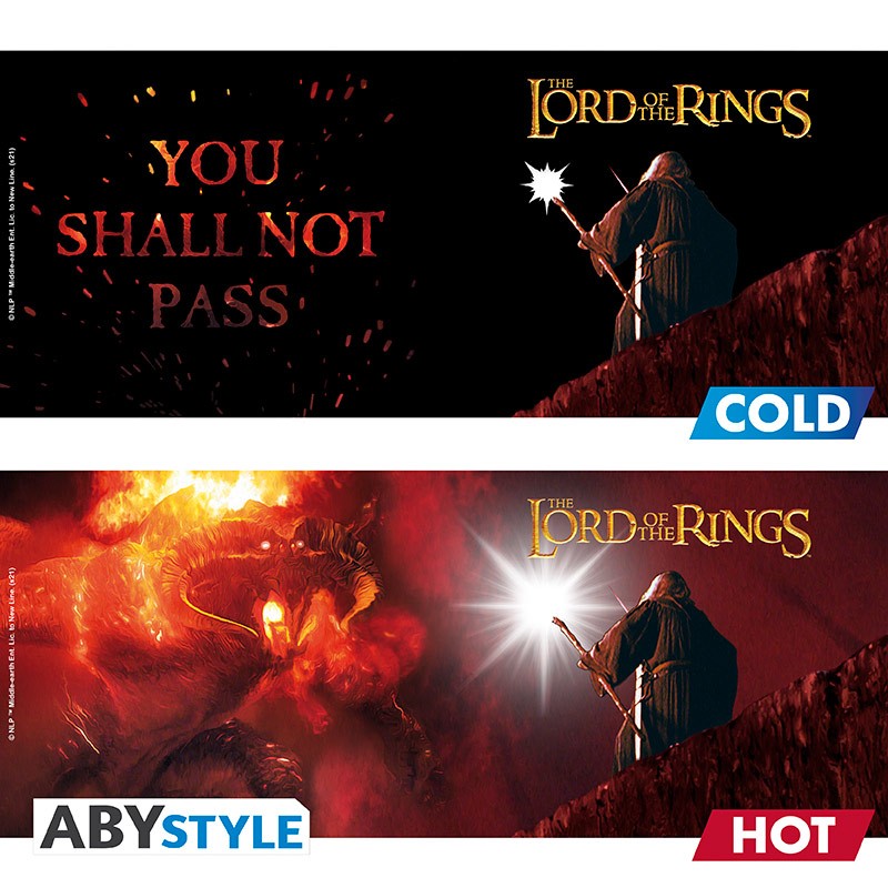 ABYMUG944 - LORD OF THE RINGS - TAZZA HEAT CHANGE 460ML - YOU SHALL NOT PASS