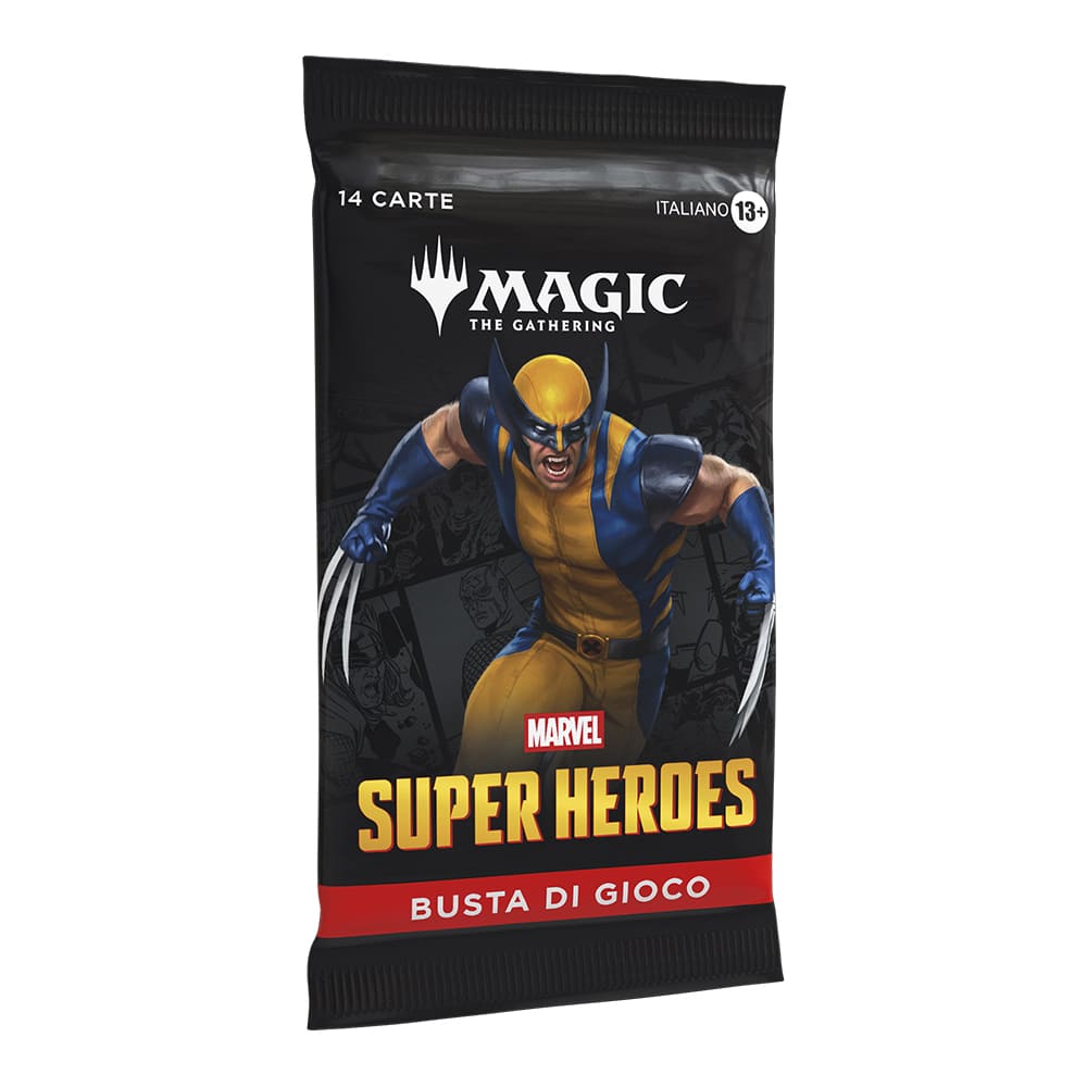 MAGIC THE GATHERING - PLAY BOOSTER - MARVEL SUPER HEROES - BUSTINA SINGOLA - ITA