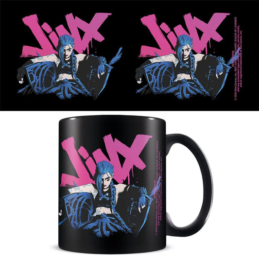 ARCANE League of Legends Jinx Black Pod Mug Tazza