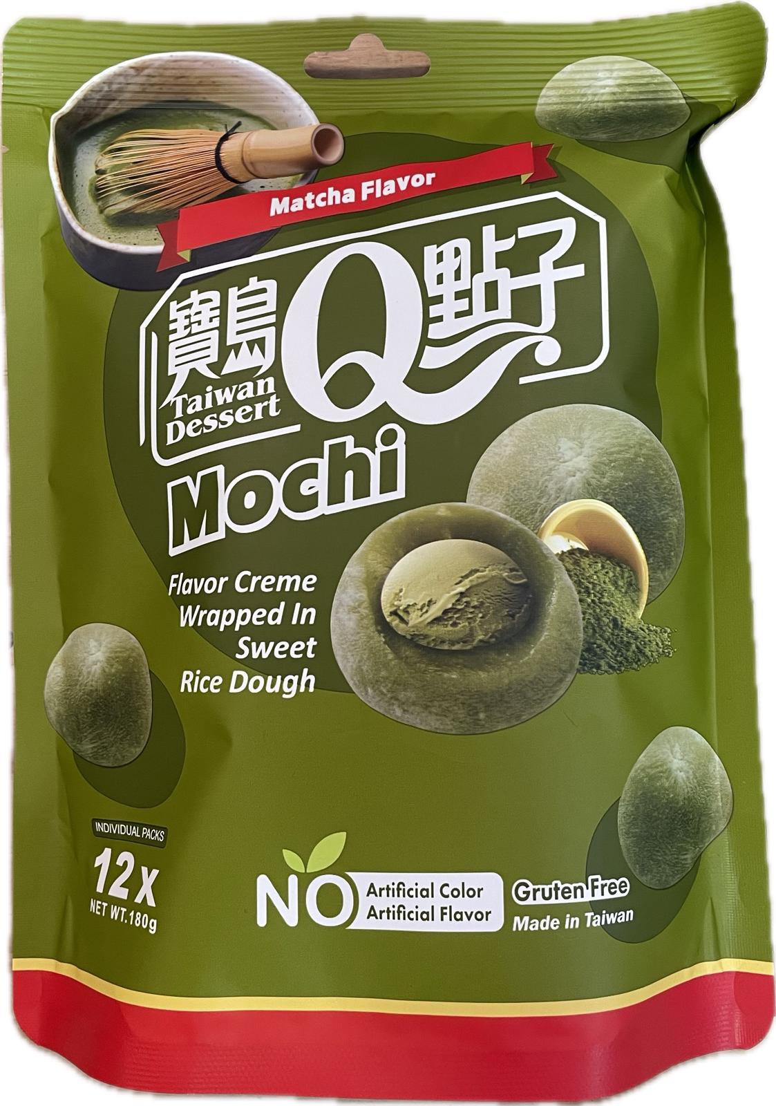 MOCHI DOLCETTI DI RISO GUSTO TE VERDE - SENZA COLORANTI NE' CONSERVANTI